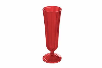 Porland Bordo Flüt Şampanya Bardağı 130cc - 1