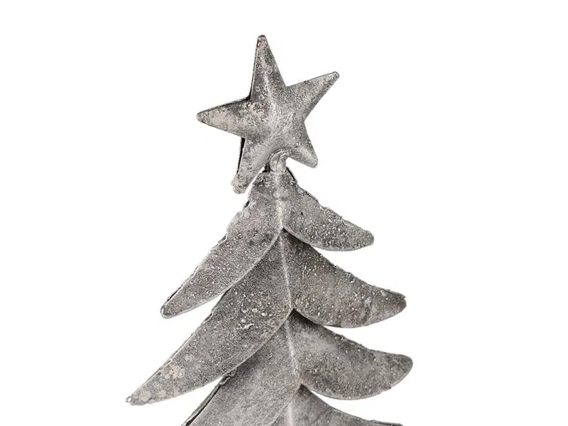 Porland Çam Ağaçı Metal Dekoratif Obje 35cm        - 2