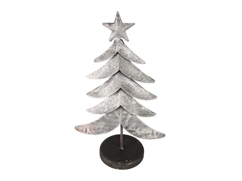Porland Çam Ağaçı Metal Dekoratif Obje 35cm        - 1