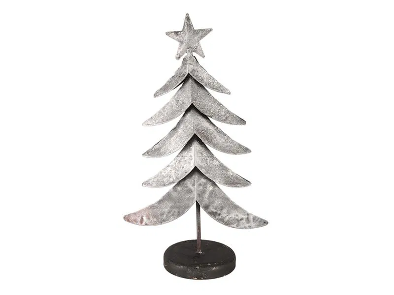 Porland Çam Ağaçı Metal Dekoratif Obje 35cm        - 3