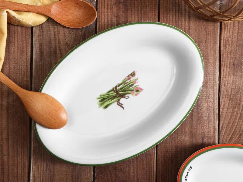 Porland Crops Kayık Tabak 23cm                     - 1