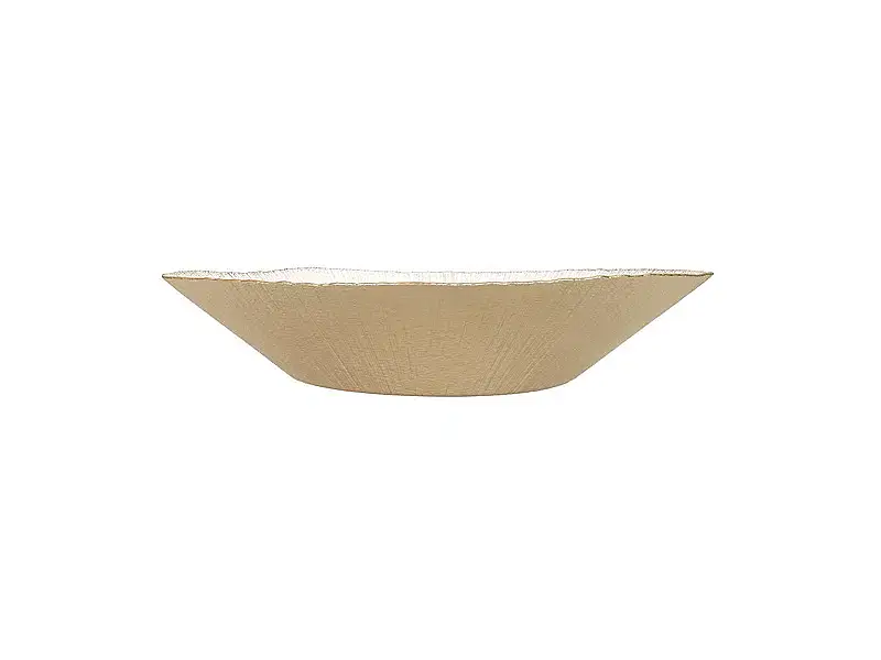Porland Ekol Altın Rengi Cam Servis Kase 40cm      - 3