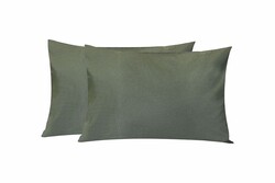 Porland Hinta Yeşil Düz Yastık Kılıfı 2li 50x70cm - 2
