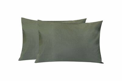 Porland Hinta Yeşil Düz Yastık Kılıfı 2li 50x70cm - 2