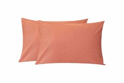 Porland Mihri Kahve Düz Yastık Kılıfı 2li 50x70cm - 2