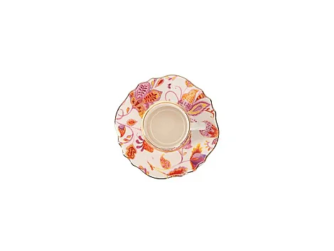Porland Pinky Desen1 Tabaklı Kahve Fincanı 80cc    - 4