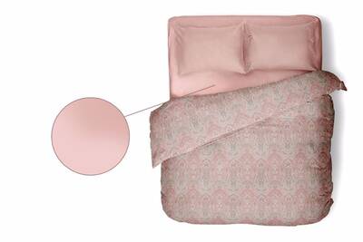 Porland Ranforce Colore Pembe Çarşaf Lastikli Çift 240x260cm - 1