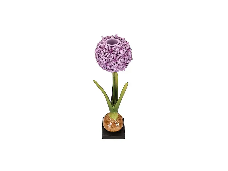 Porland Sümbül Mor Şamdan 30cm                     - 1