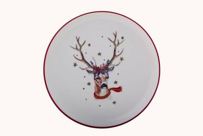 Porland Winter Düz Tabak 20cm - 1