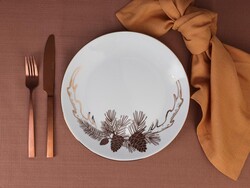 Ruby Pinecone Düz Tabak22cm